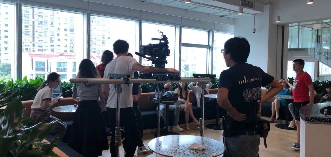 Filming in Japan